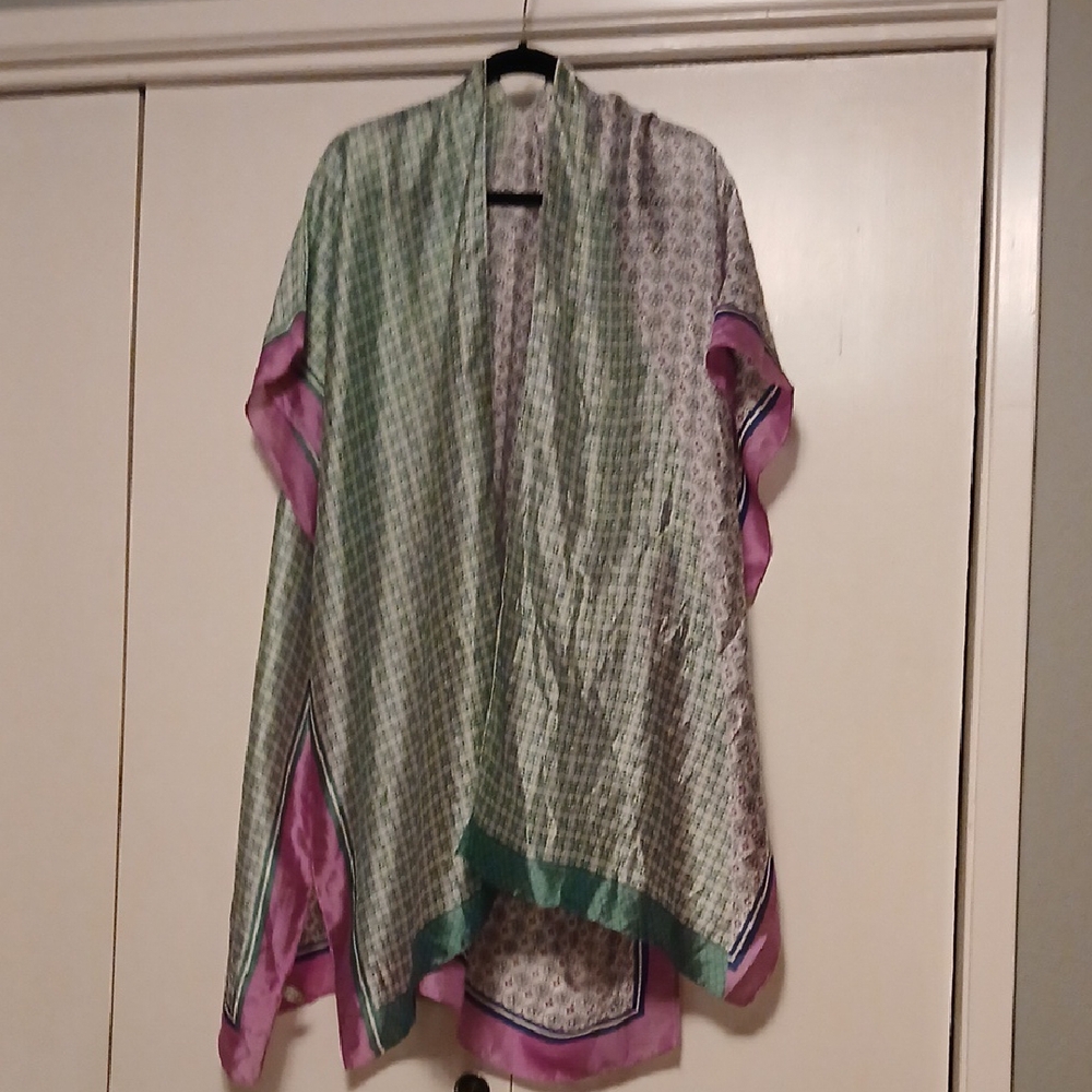 Source Unknown Green and Pink Scarf - Picture 2 of 3